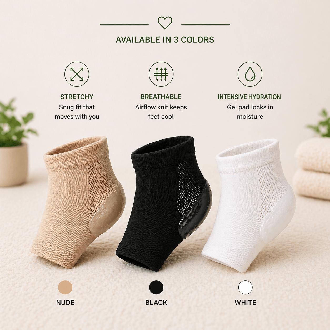 Moisture-Lock Gel Socks